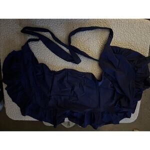 Women's Coverup Tulip Wrap Skirt Sarong One Size Fits XS ,S, M Dark Blue 36”x14”